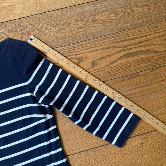 J. McLaughlin Navy and White Striped Midi Dress - Picture 6 of 8